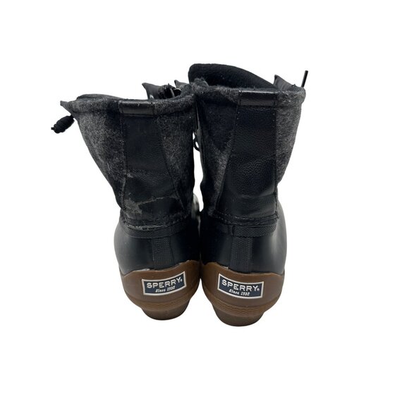 Sperry Womens Wool & Rubber Duck Boots Black/Gray Size 10M - Picture 2 of 14